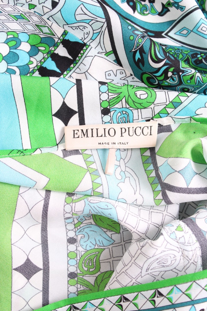 Emilio Pucci Blouse Blue/ Green 10