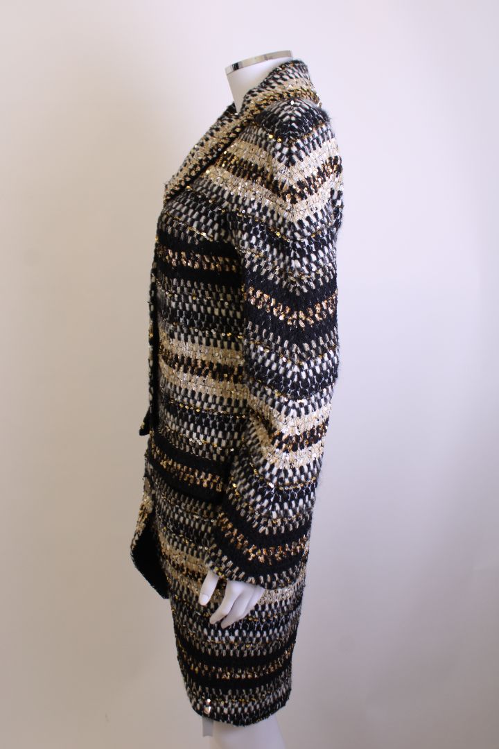 Chanel Runway Tweed Jacket Black 38