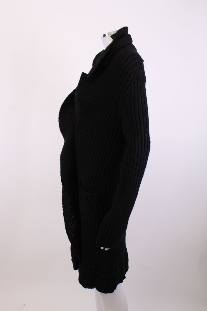 Prada L/S Long Open Cardigan Black M