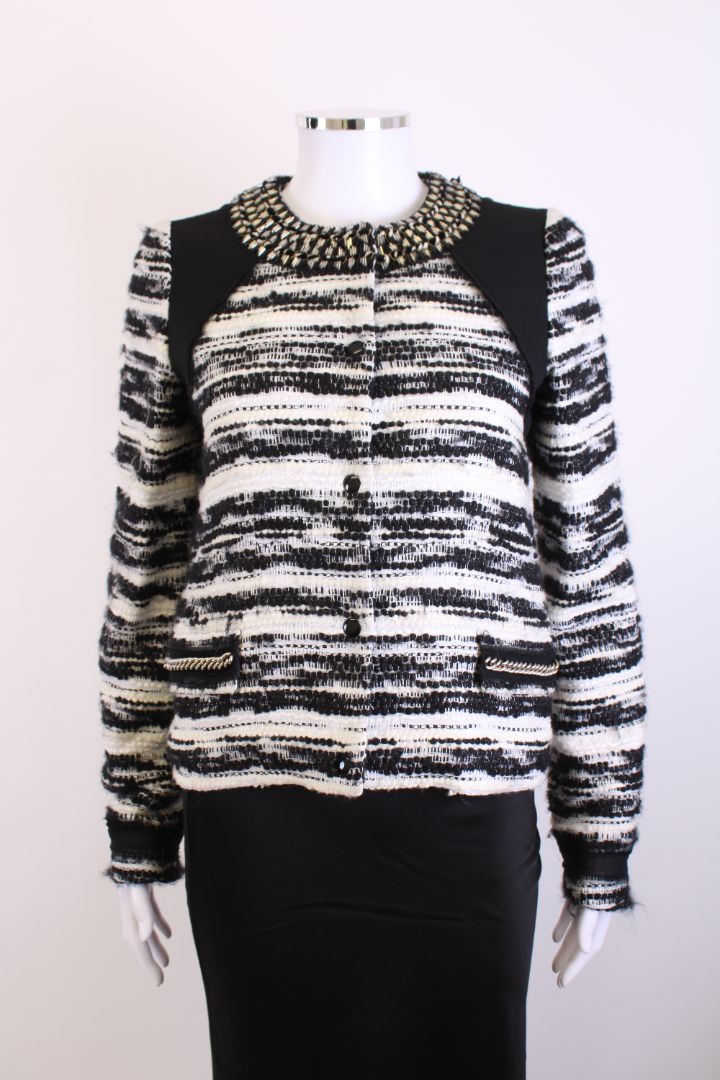 Proenza Schouler Boucle Jacket Black/White 4