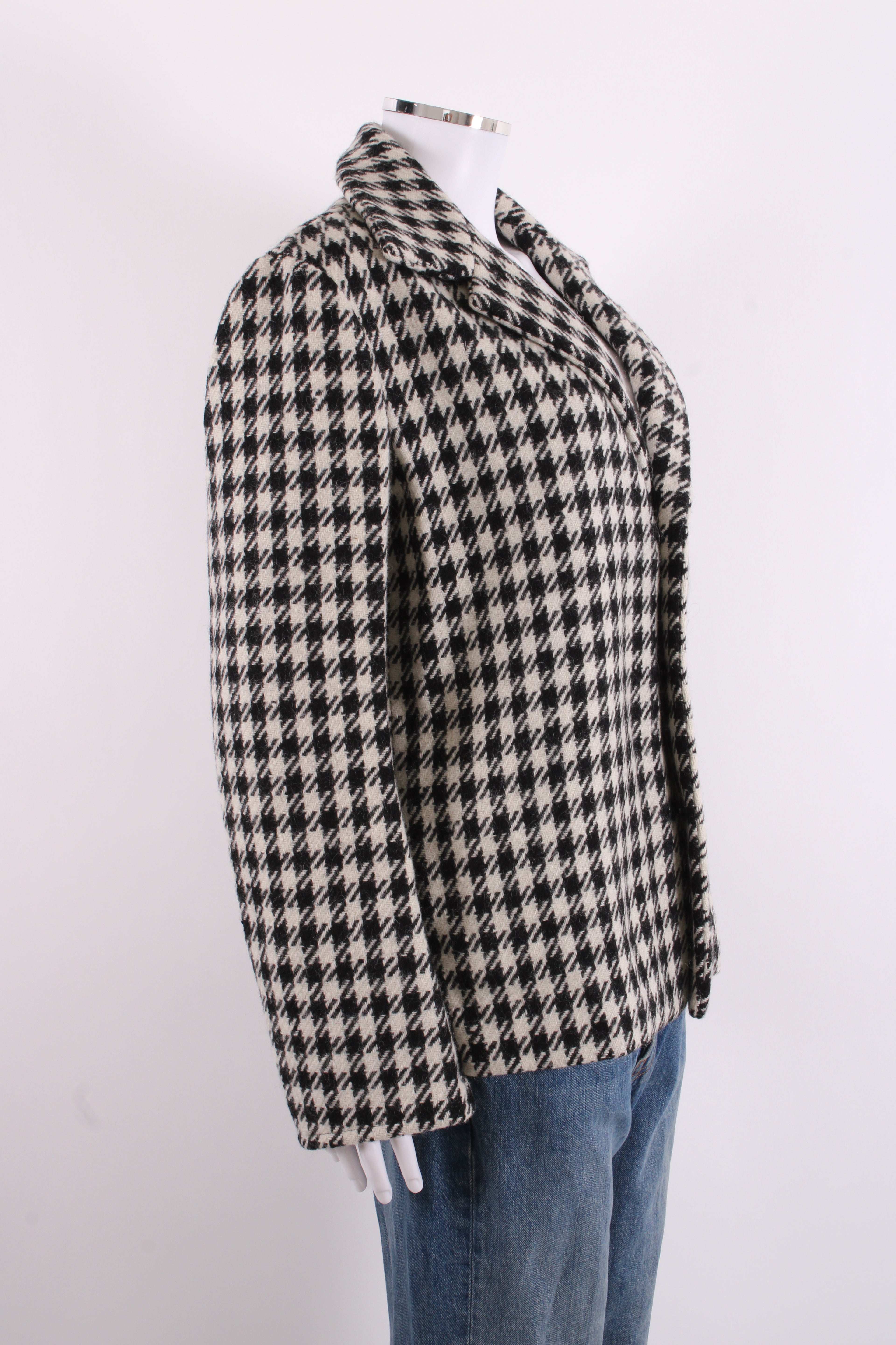 Yohji Yamamoto Houndstooth Jacket Black/ White M