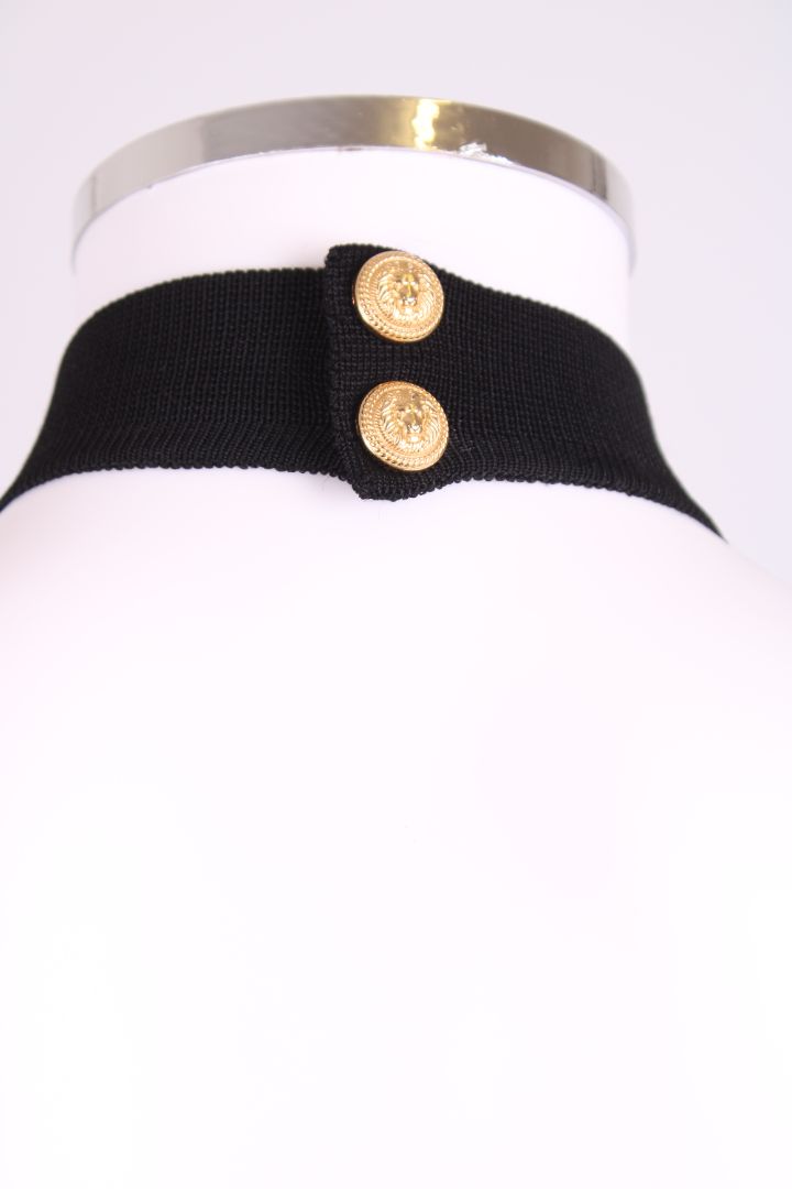 Balmin Halter Neck Bodycon Dress Black 6