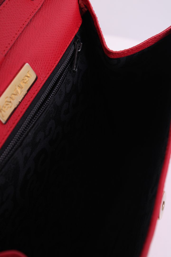 Yves Saint Laurent Vintage Arabesque Shoulder Bag Red