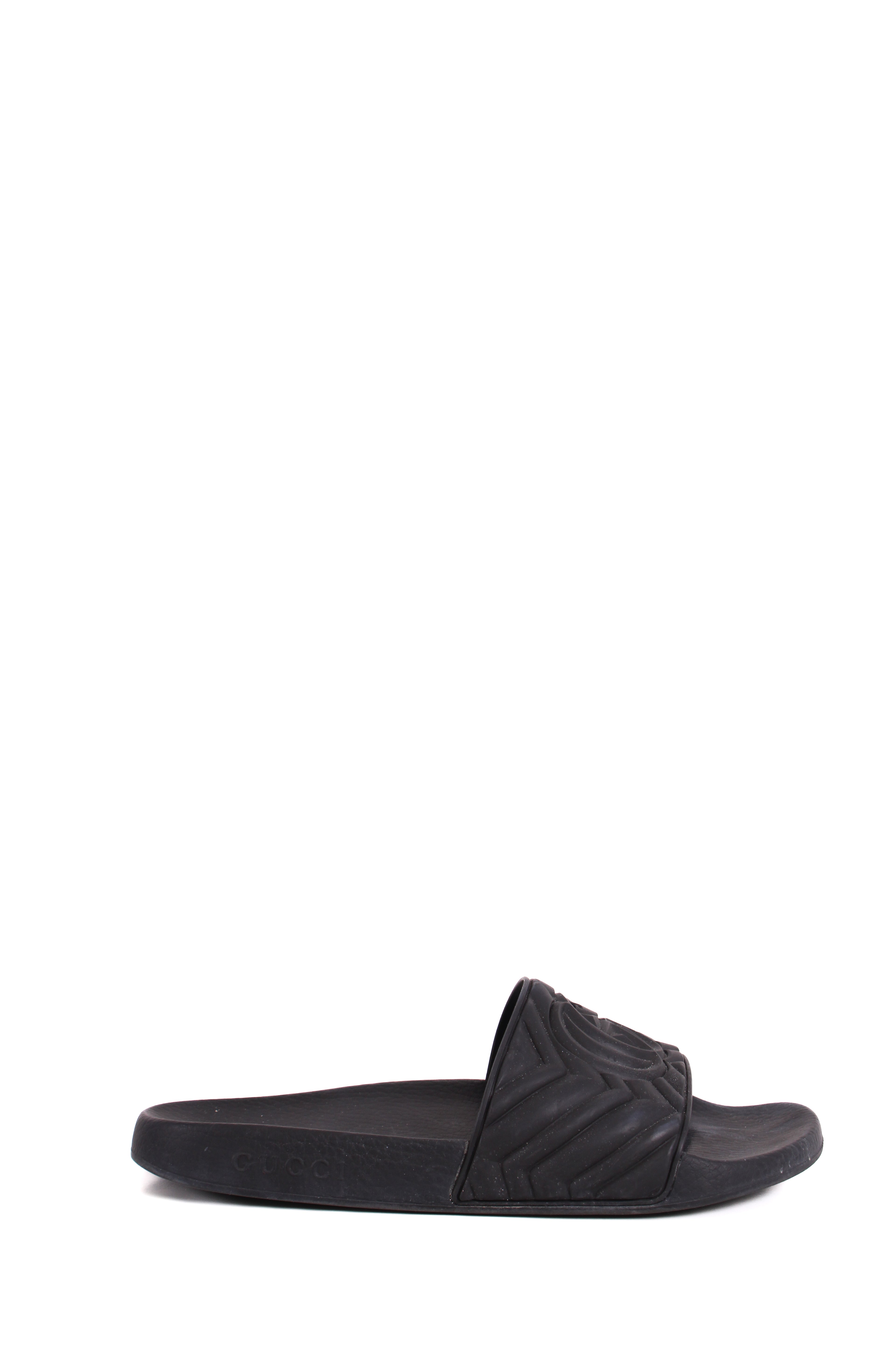 Gucci GG Rubber Sliders Black 7