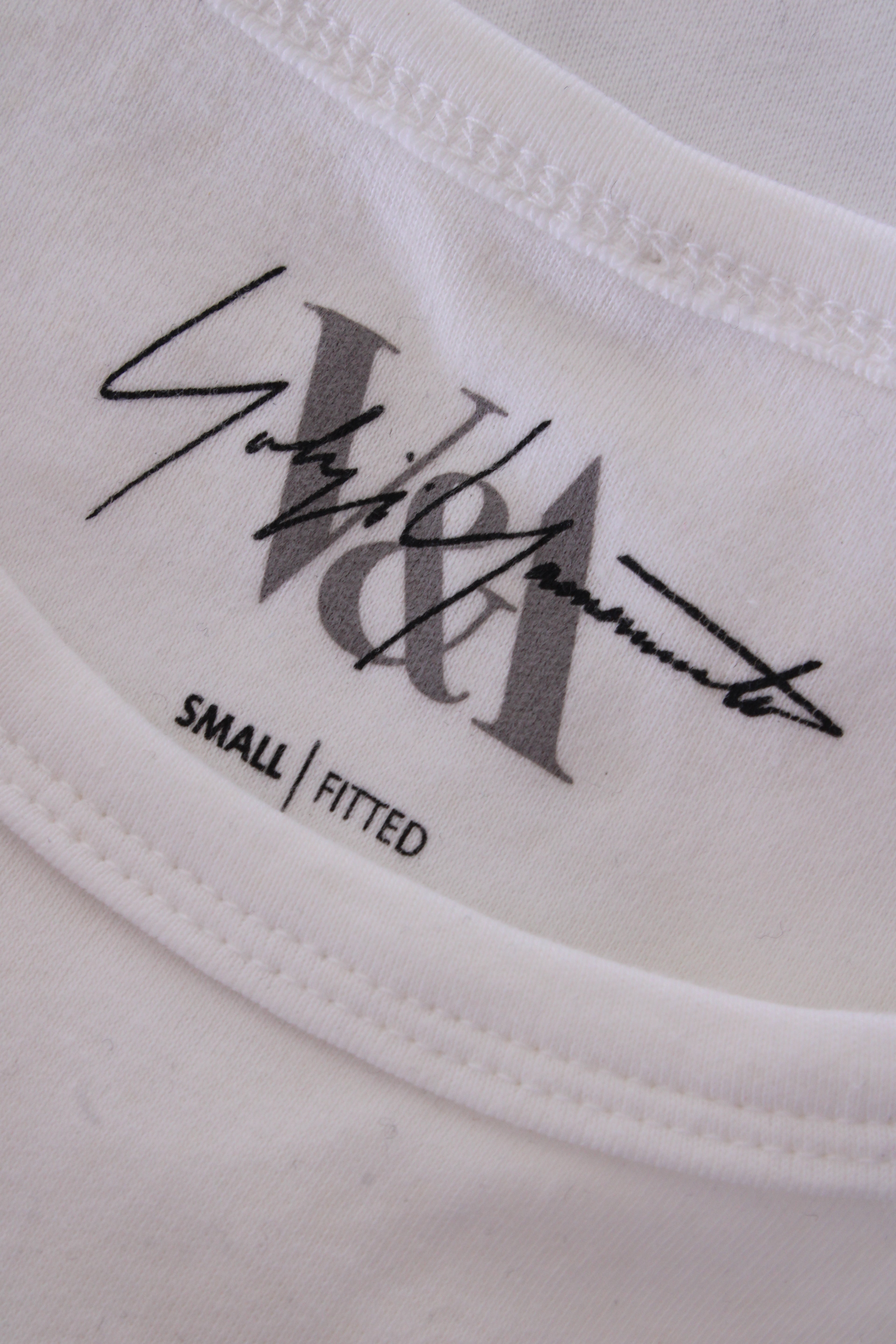 Yohji Yamamoto X V&A T-shirt White/ Black S
