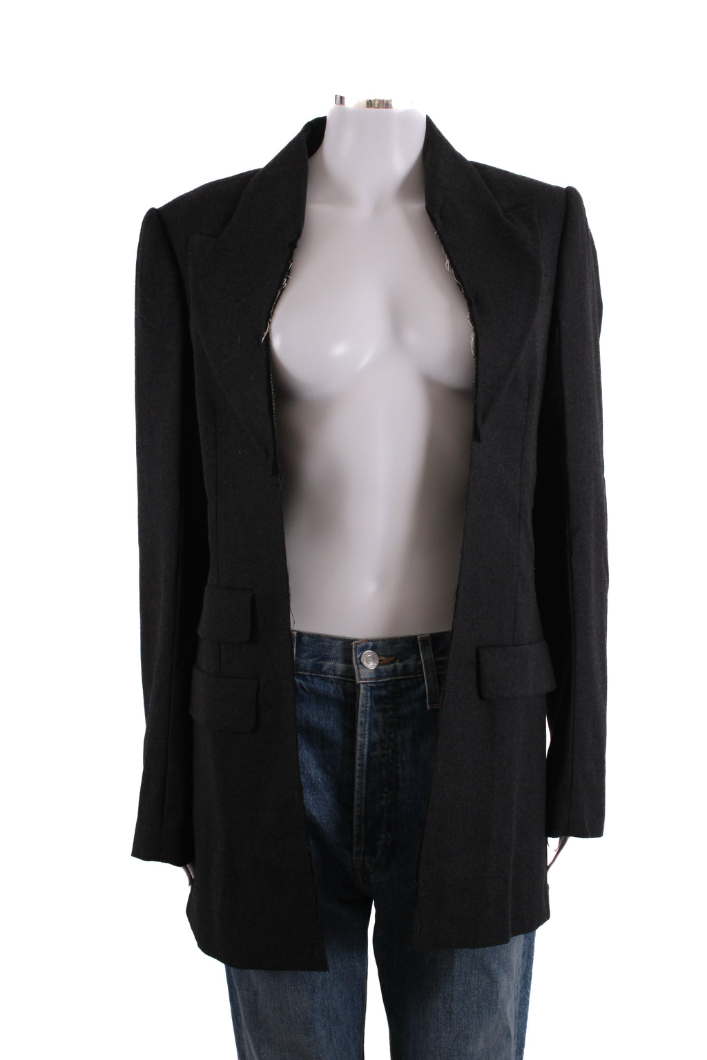 Maison Margiela Raw Edge Blazer Grey 12