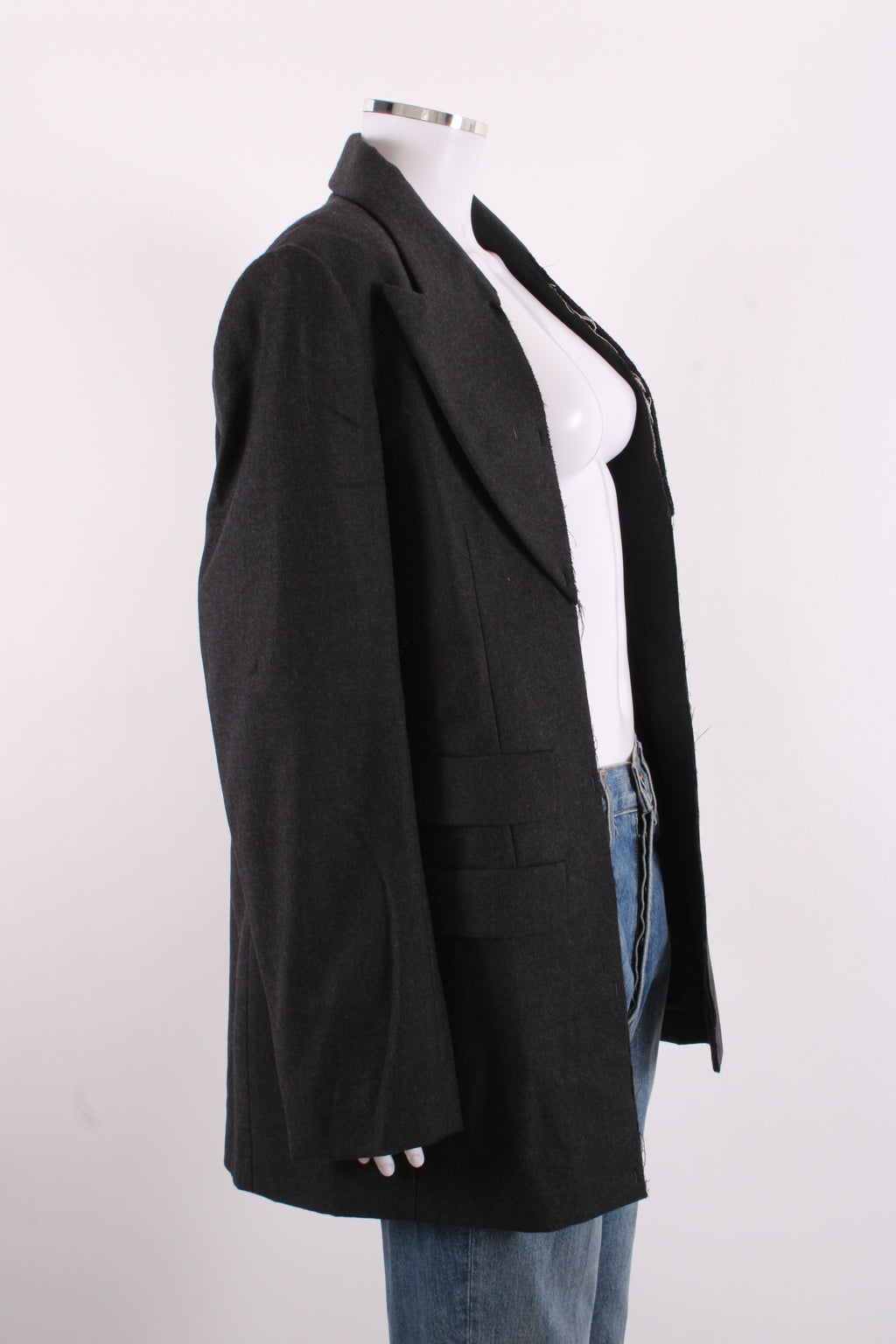 Maison Margiela Raw Edge Blazer Grey 12