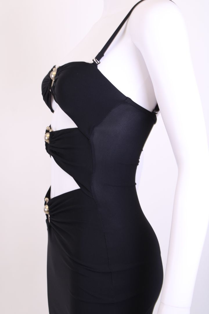 Christopher Esber S/S Cut Out Slip Dress Black 4