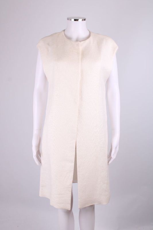 Max Mara Studio Waistcoat Cream 10