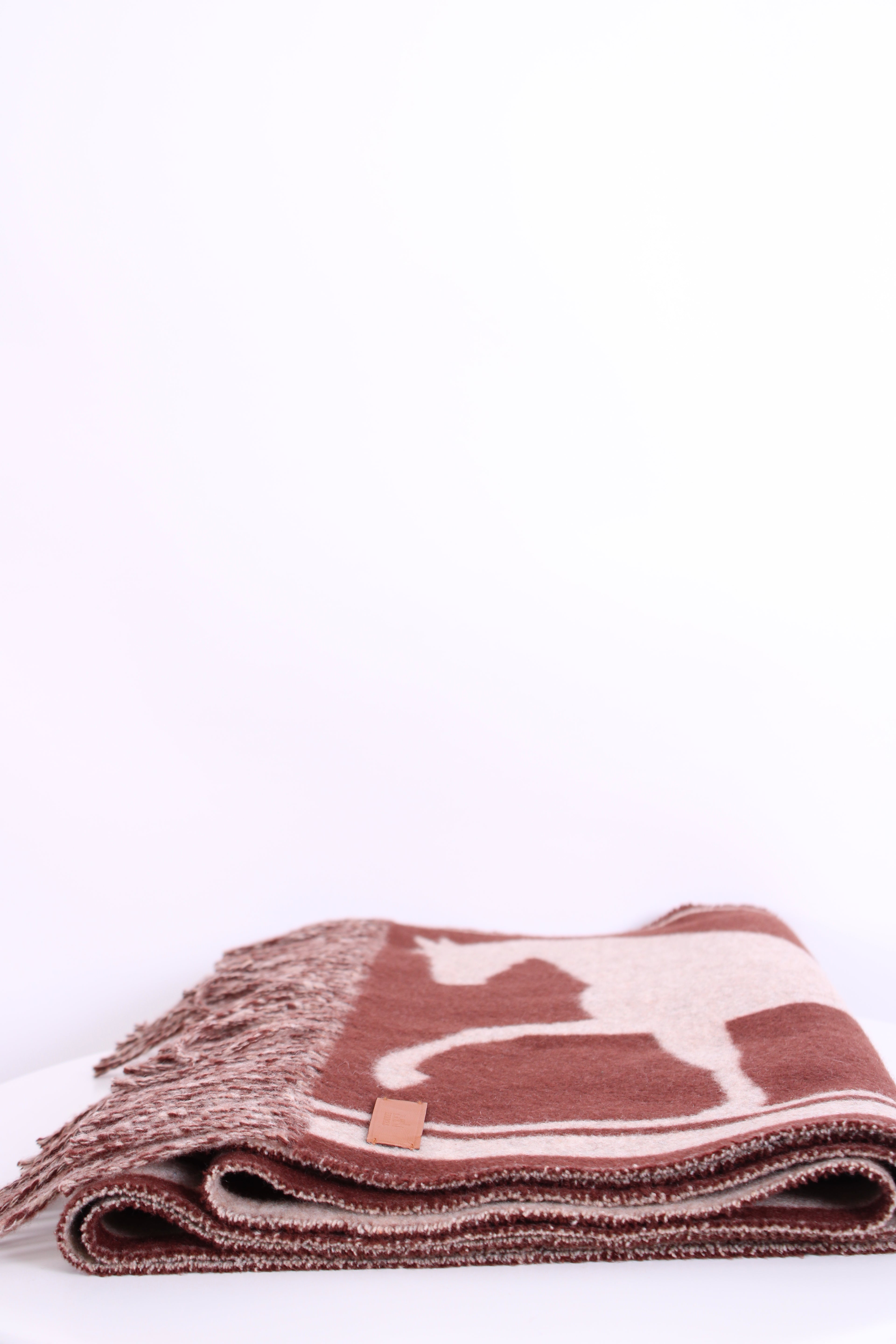 Hermes Casaque Tete a Queue Scarf Cacao / Beige Chiné