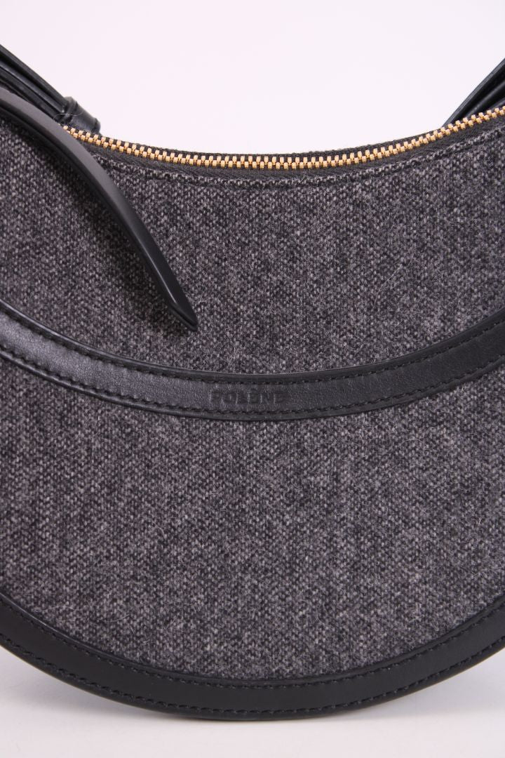 Polène Numero Dix Wool Bag Grey/ Black