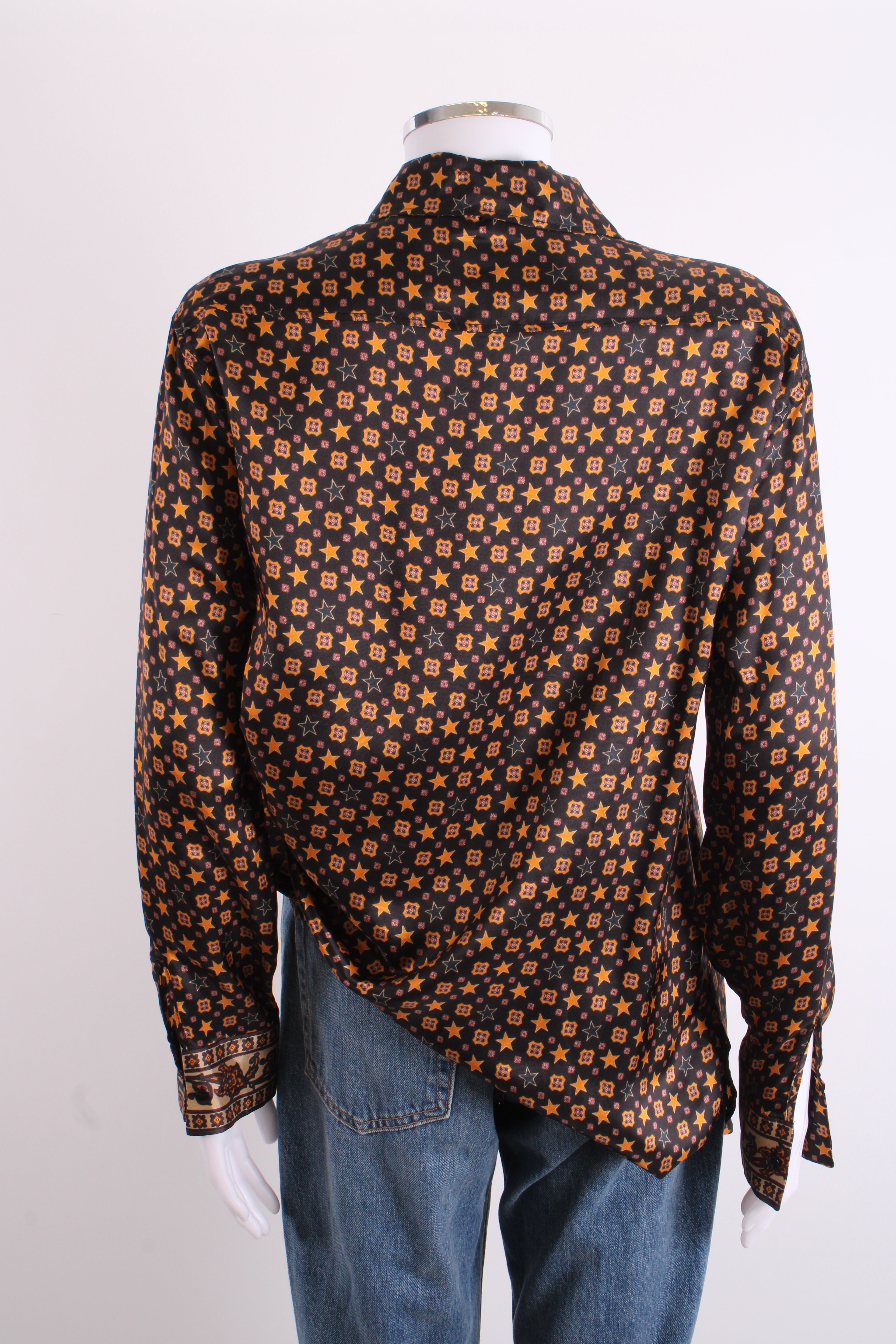 Sandro L/S Star Shirt Black/ Mustard M