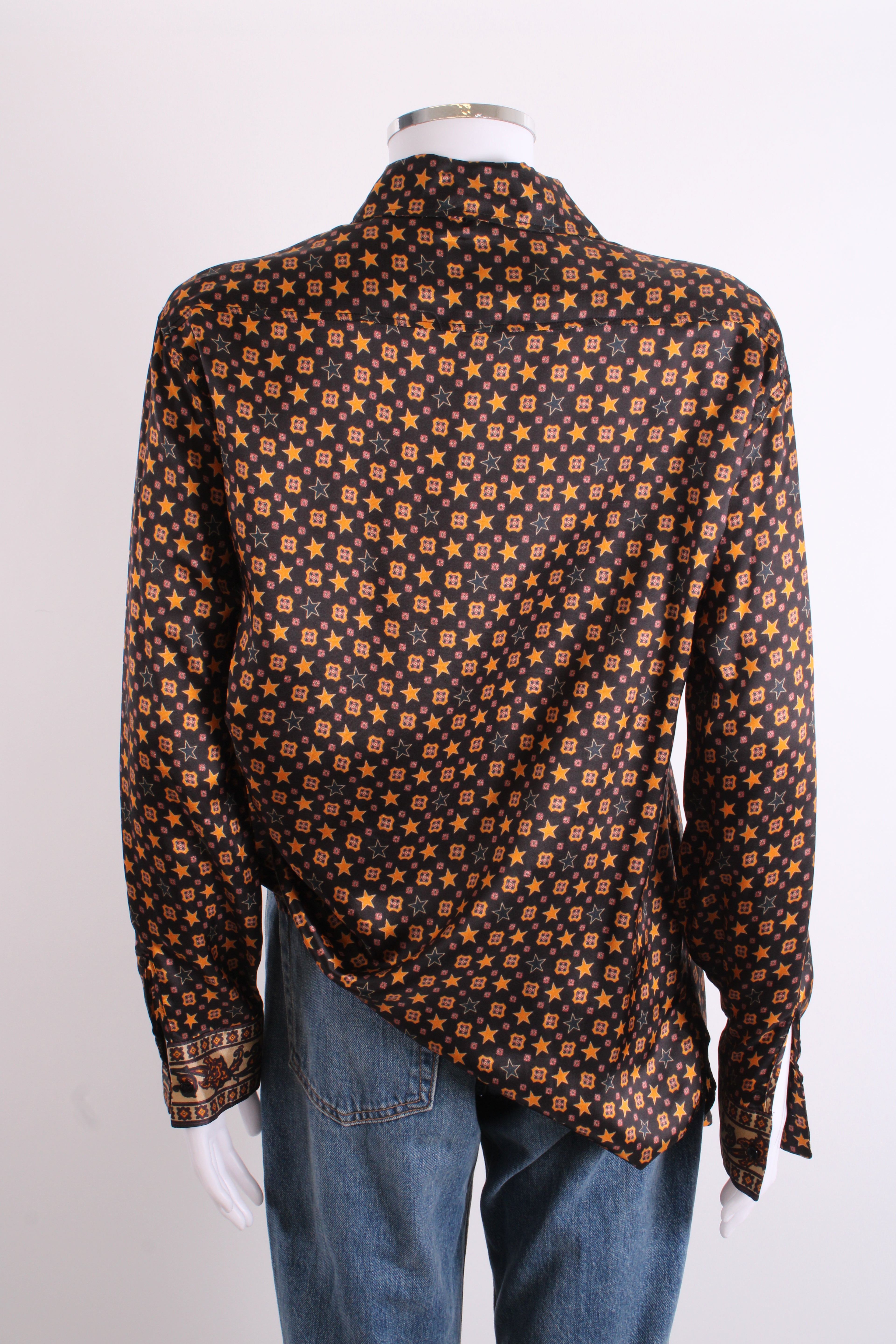 Sandro L/S Star Shirt Black/ Mustard M