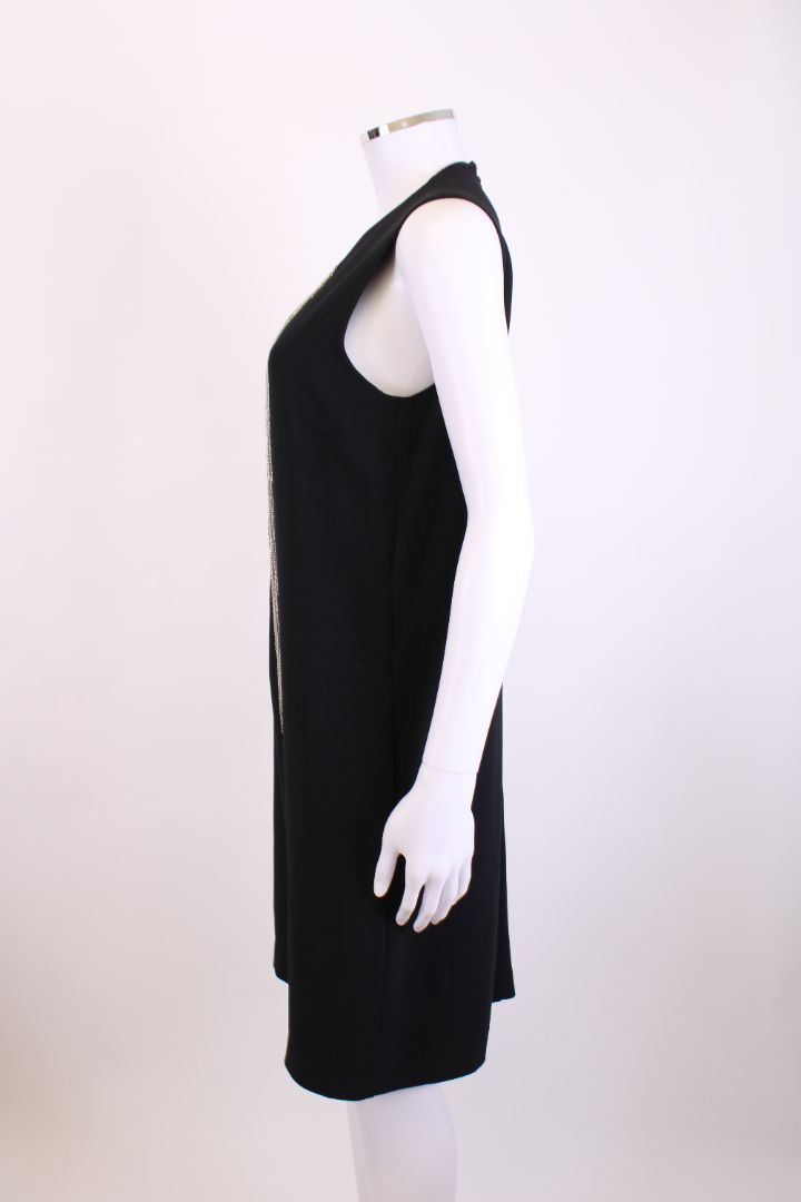 Stella McCartney S/S Chain Fringe Front Dress Black 10