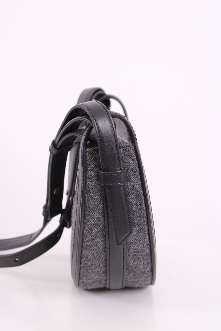 Polène Numero Dix Wool Bag Grey/ Black