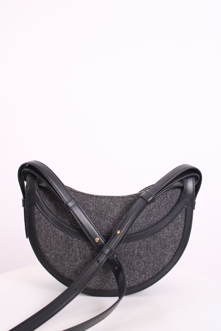 Polène Numero Dix Wool Bag Grey/ Black
