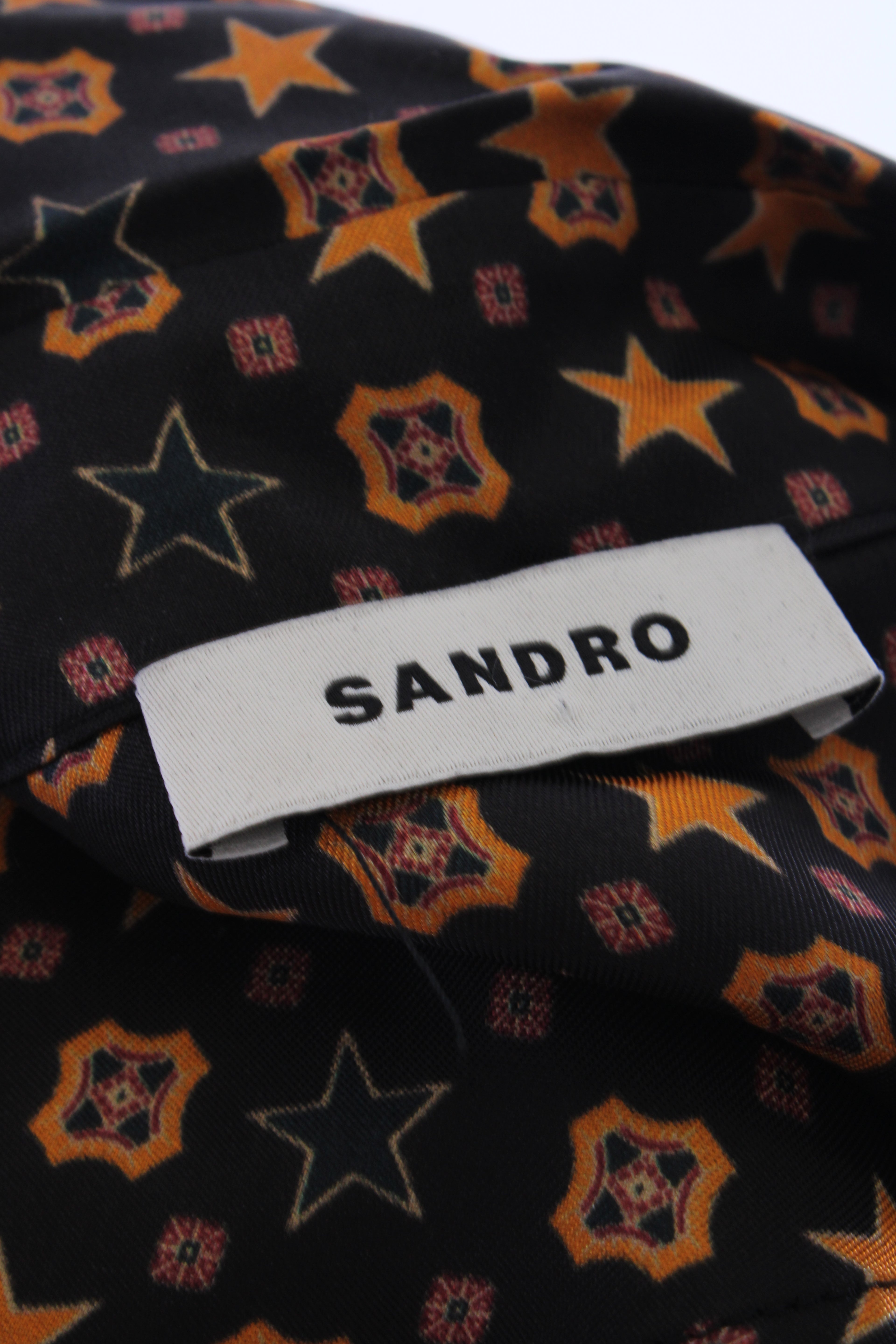 Sandro L/S Star Shirt Black/ Mustard M