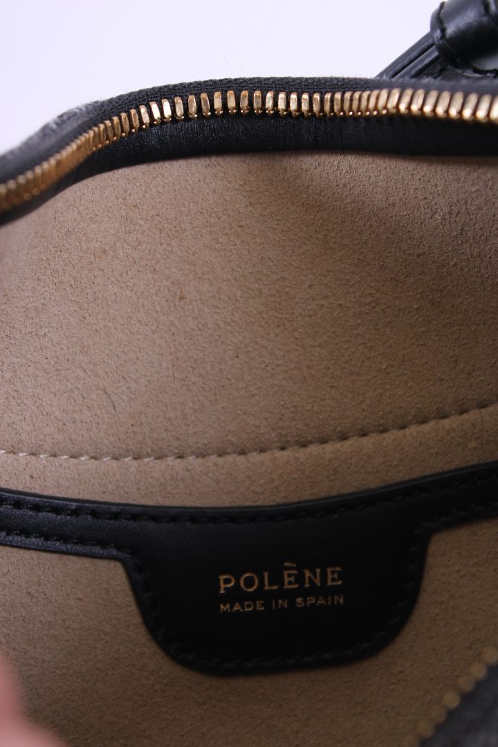 Polène Numero Dix Wool Bag Grey/ Black