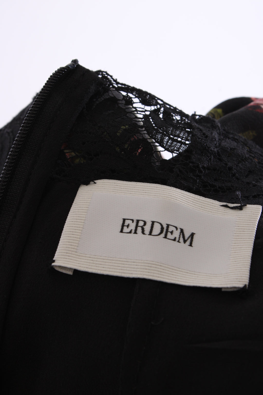 Erdem Floral Blouse Black/ Pink 16