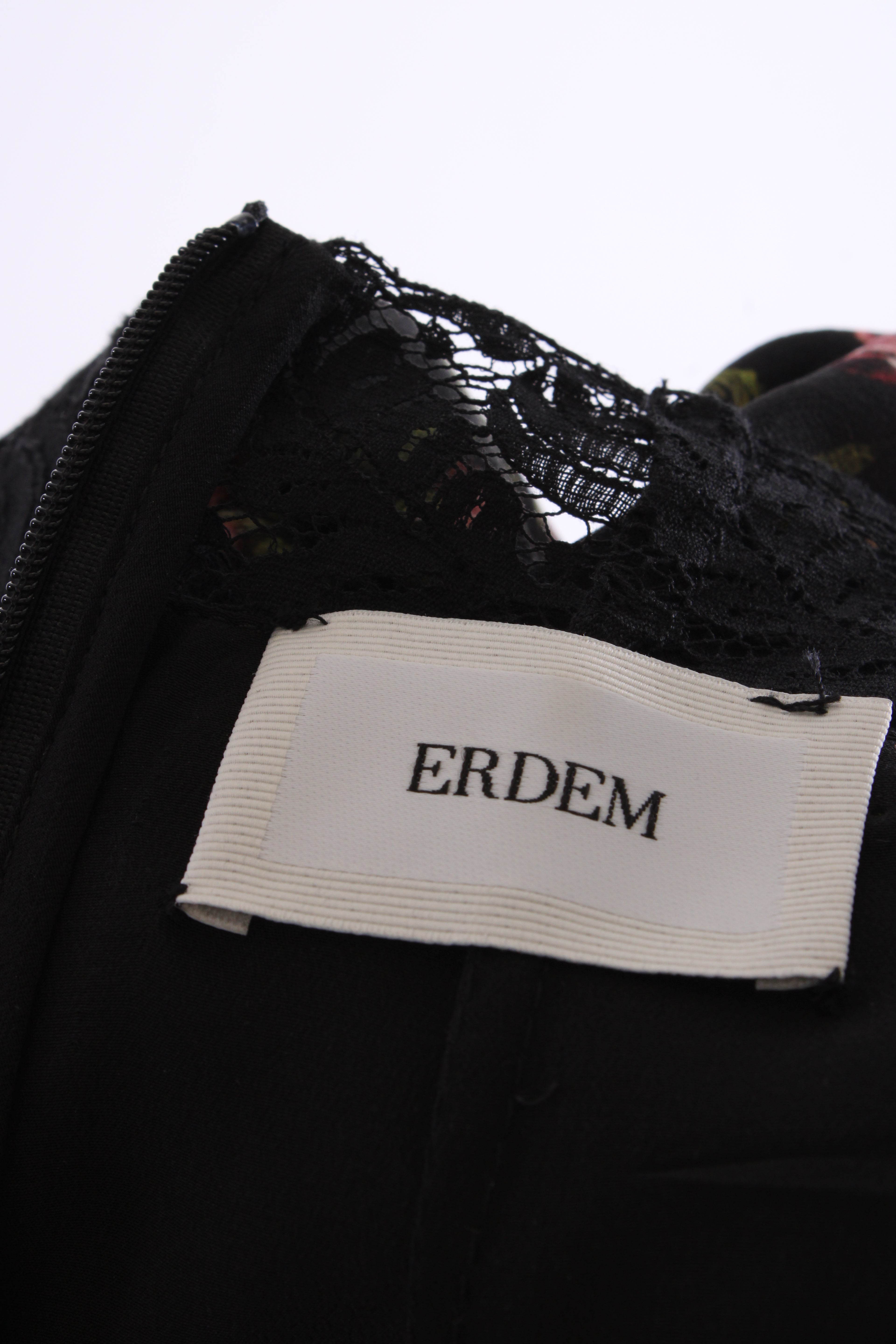 Erdem Floral Blouse Black/ Pink 16