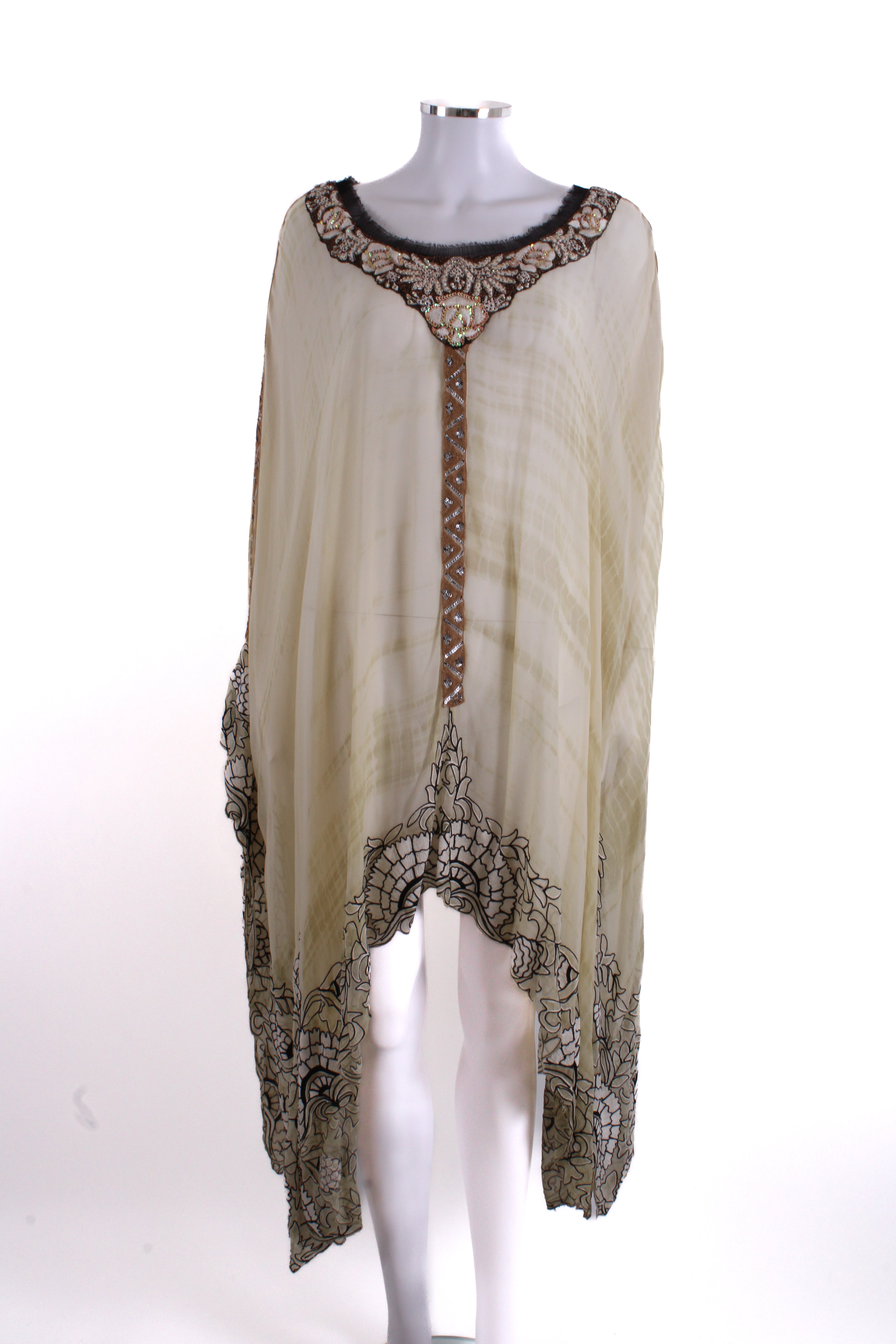 Kavita Bhatia Kaftan Yellow OS