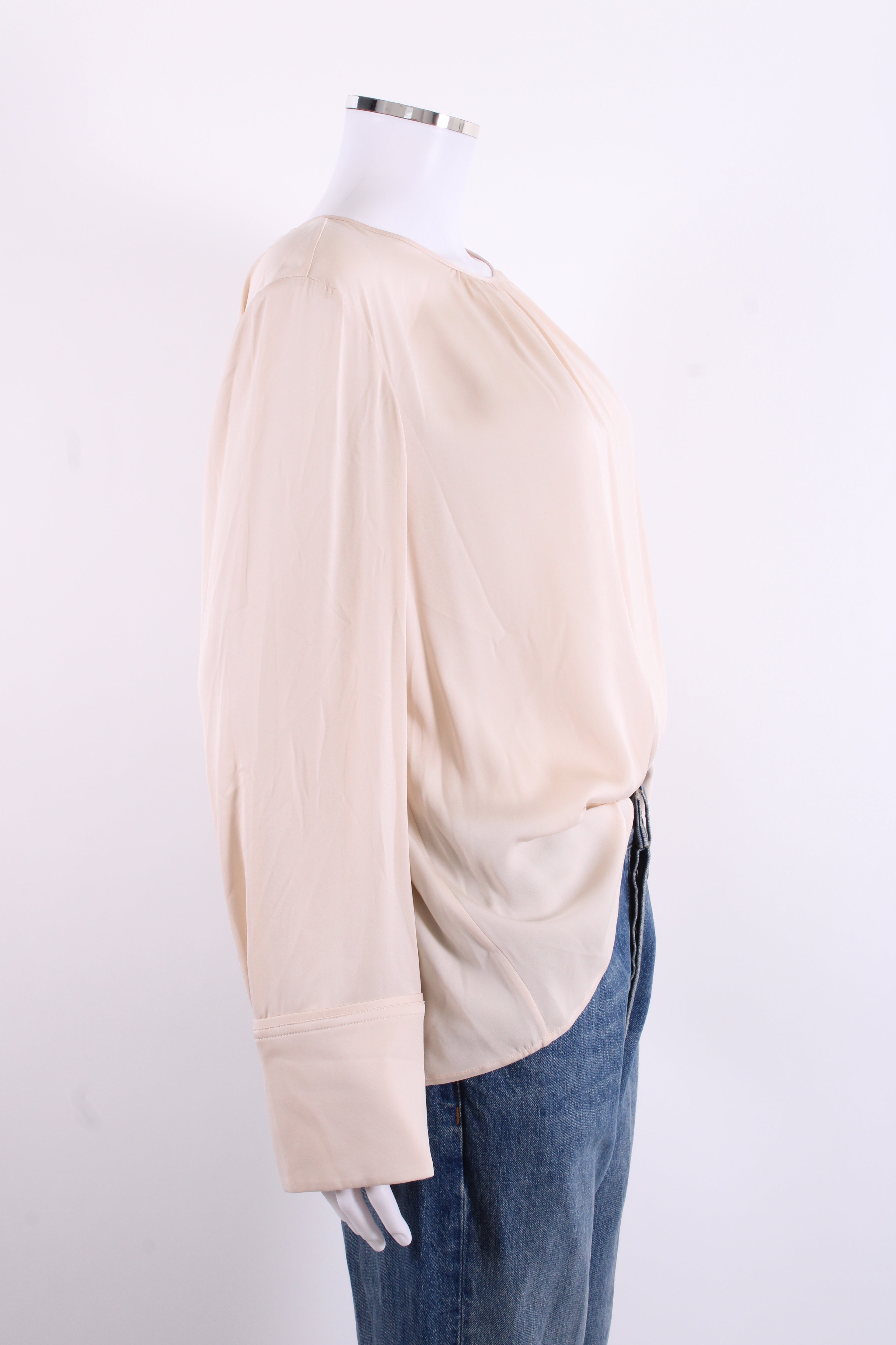 Jaeger L/S Silk Blouse Cream 16