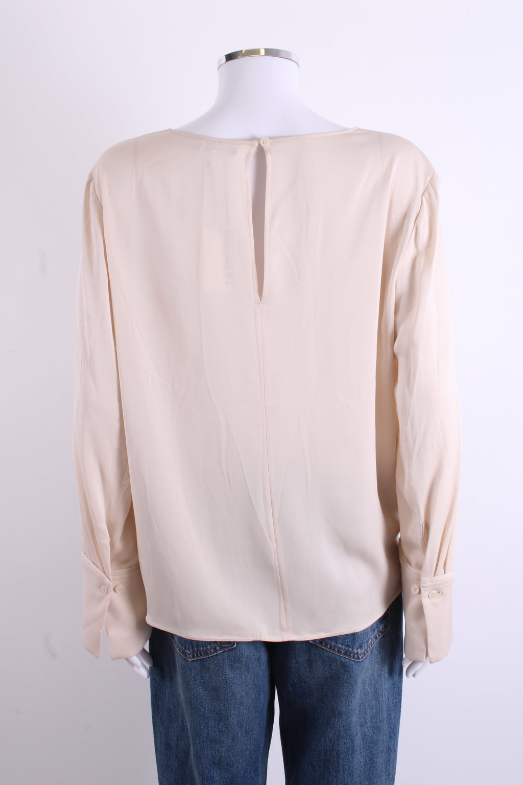 Jaeger L/S Silk Blouse Cream 16