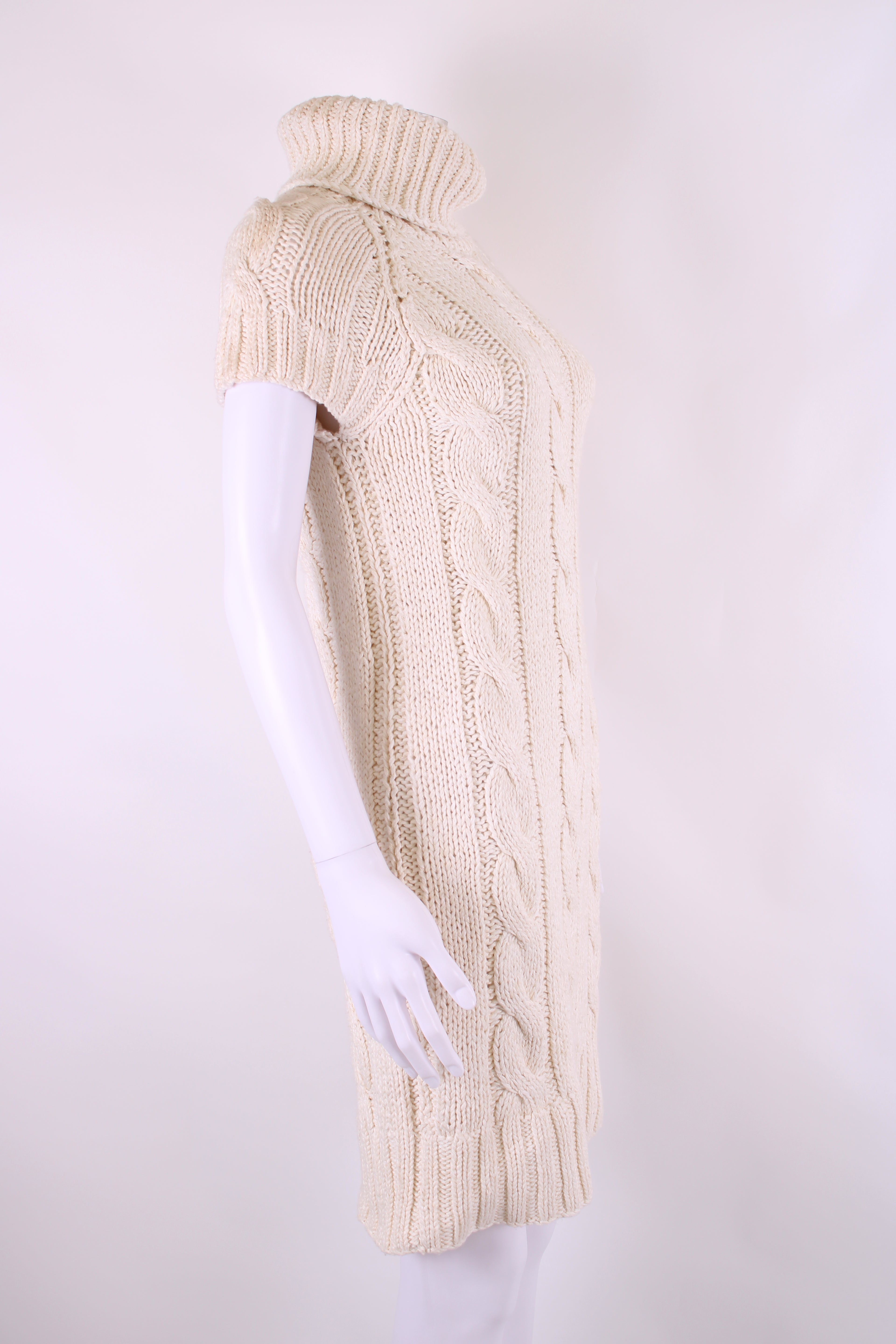 Ralph Lauren S/S High Neck Jumper Dress Cream M