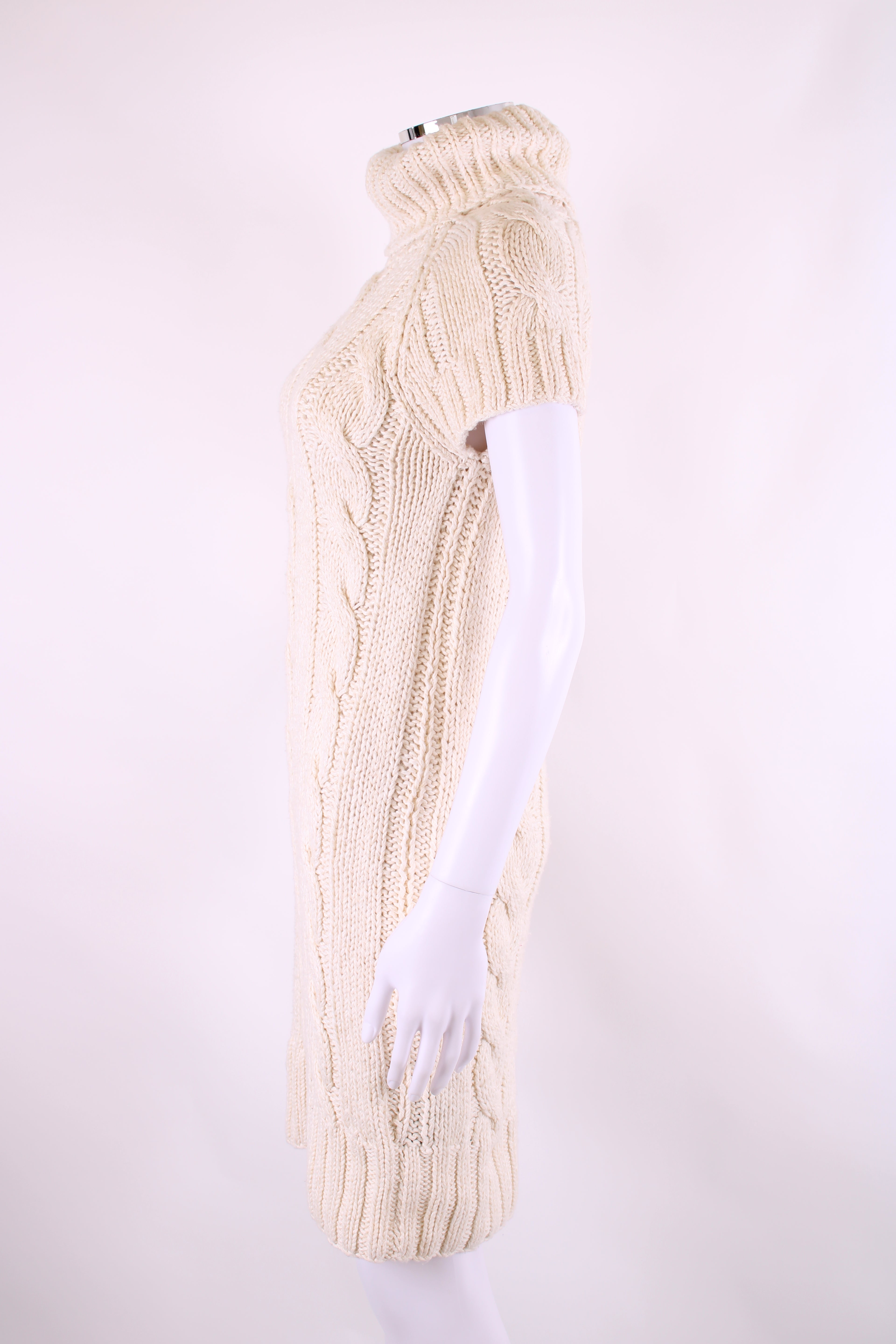 Ralph Lauren S/S High Neck Jumper Dress Cream M