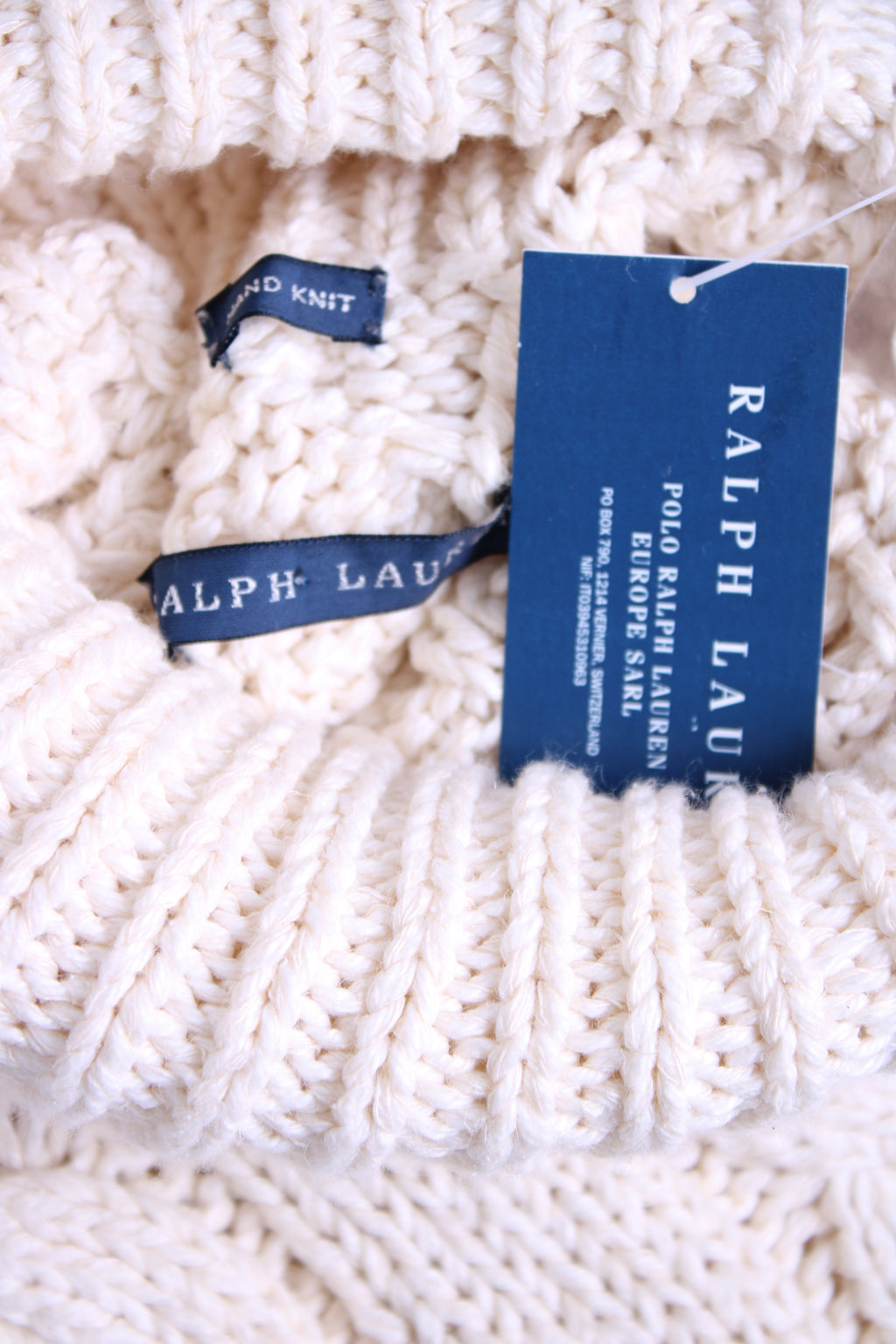 Ralph Lauren S/S High Neck Jumper Dress Cream M