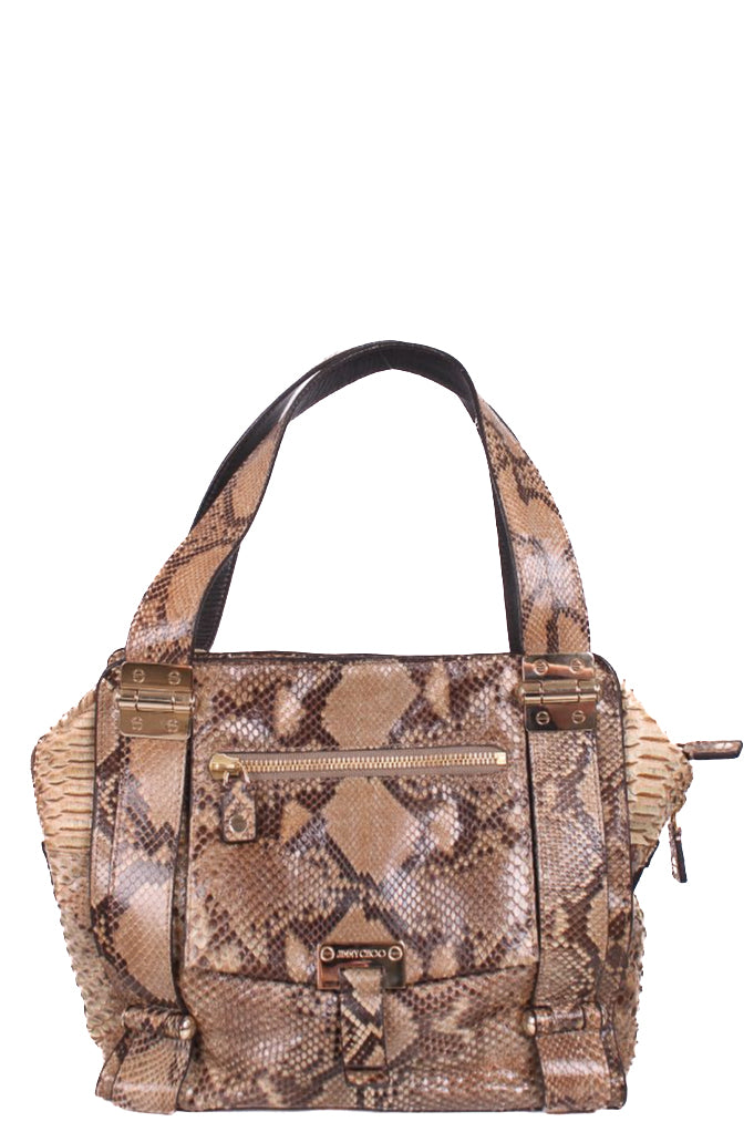 Jimmy Choo Python hobo bag Beige