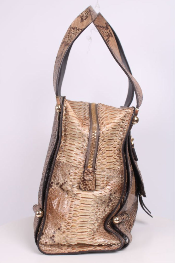 Jimmy Choo Python hobo bag Beige