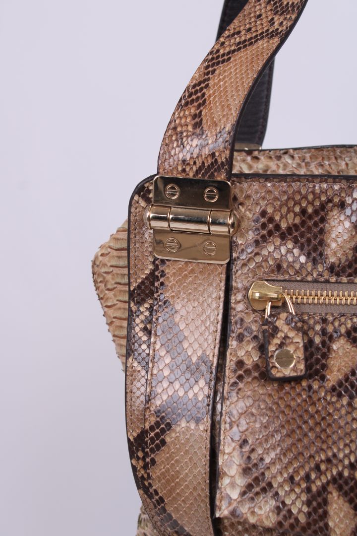 Jimmy Choo Python hobo bag Beige