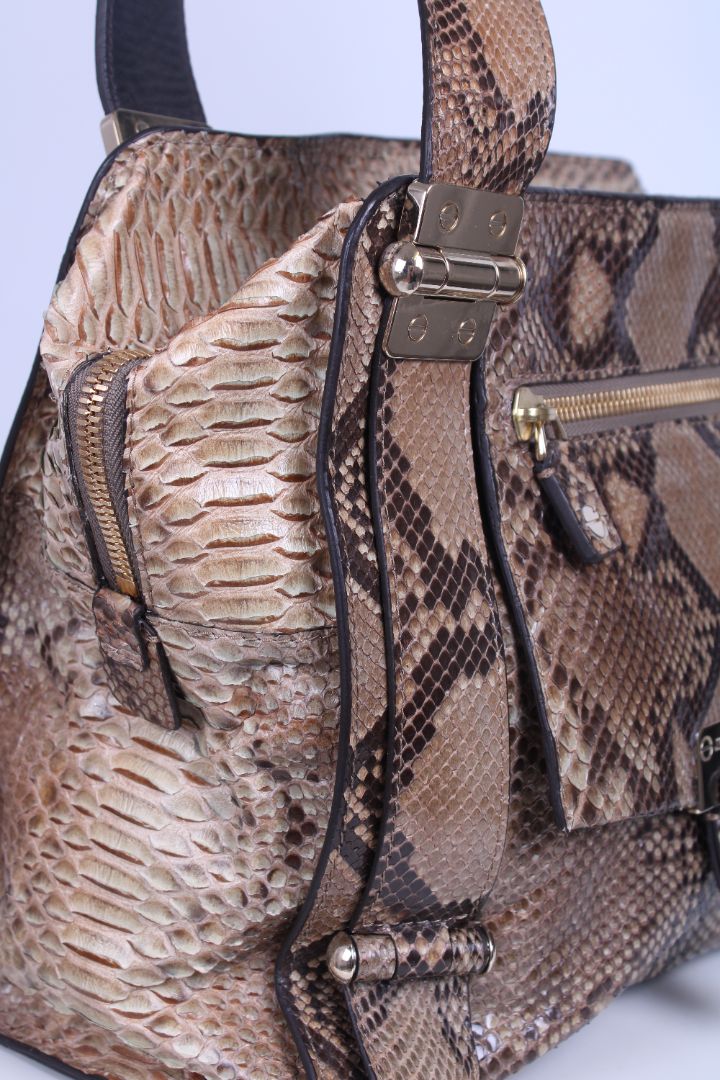 Jimmy Choo Python hobo bag Beige