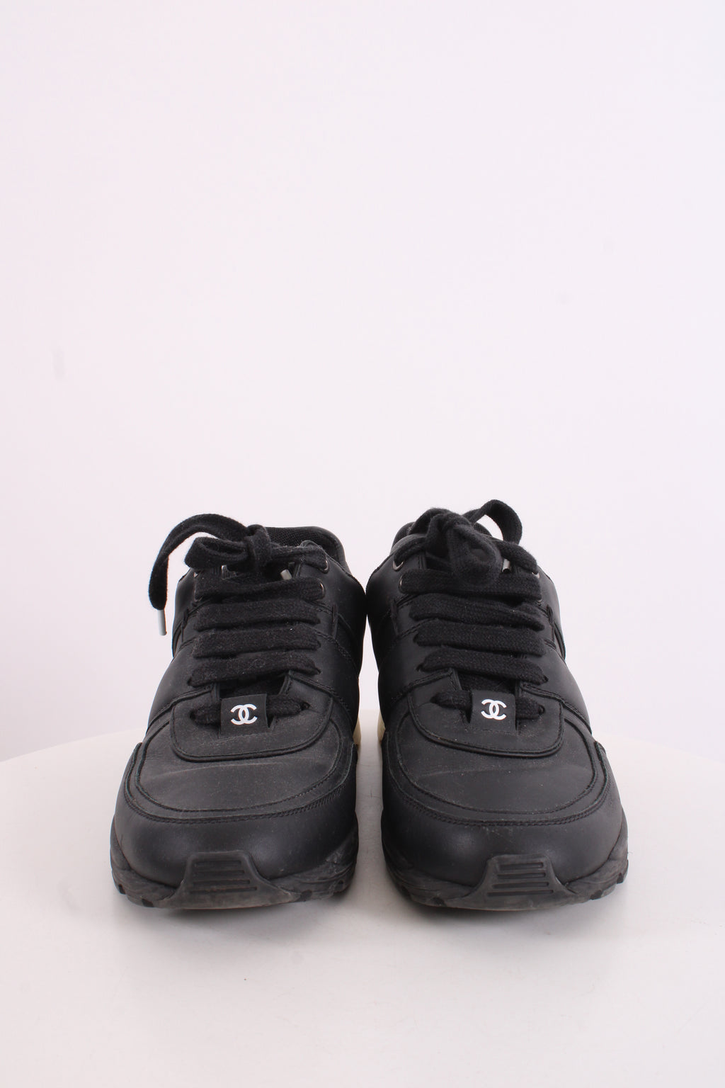 Chanel Trainers Black/ White 37.5