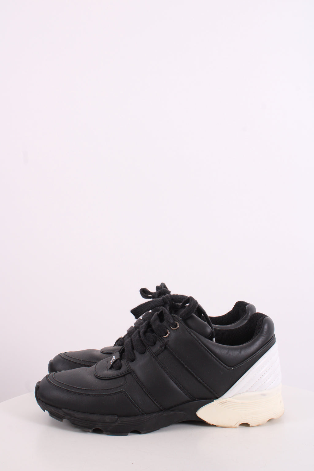 Chanel Trainers Black/ White 37.5