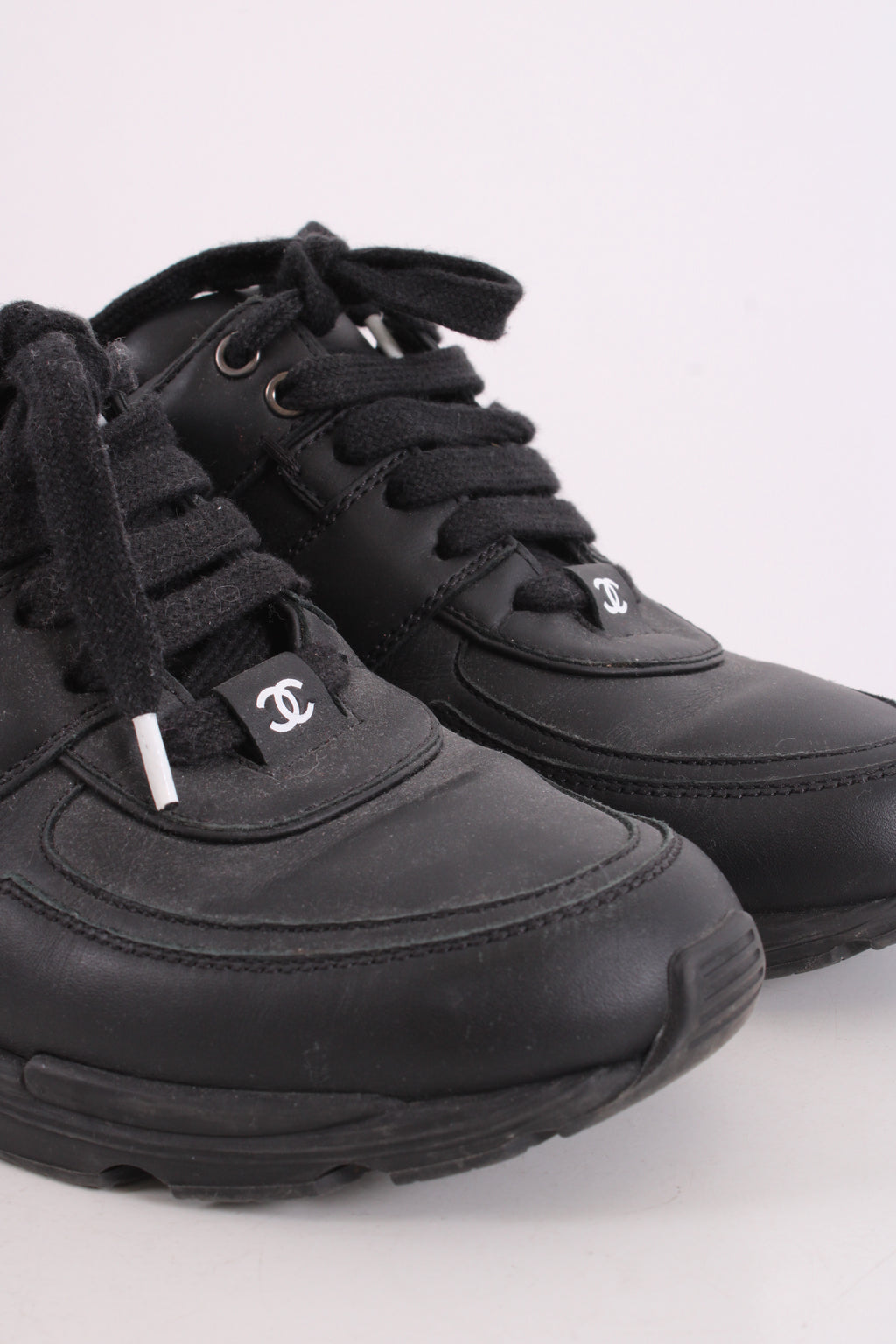 Chanel Trainers Black/ White 37.5