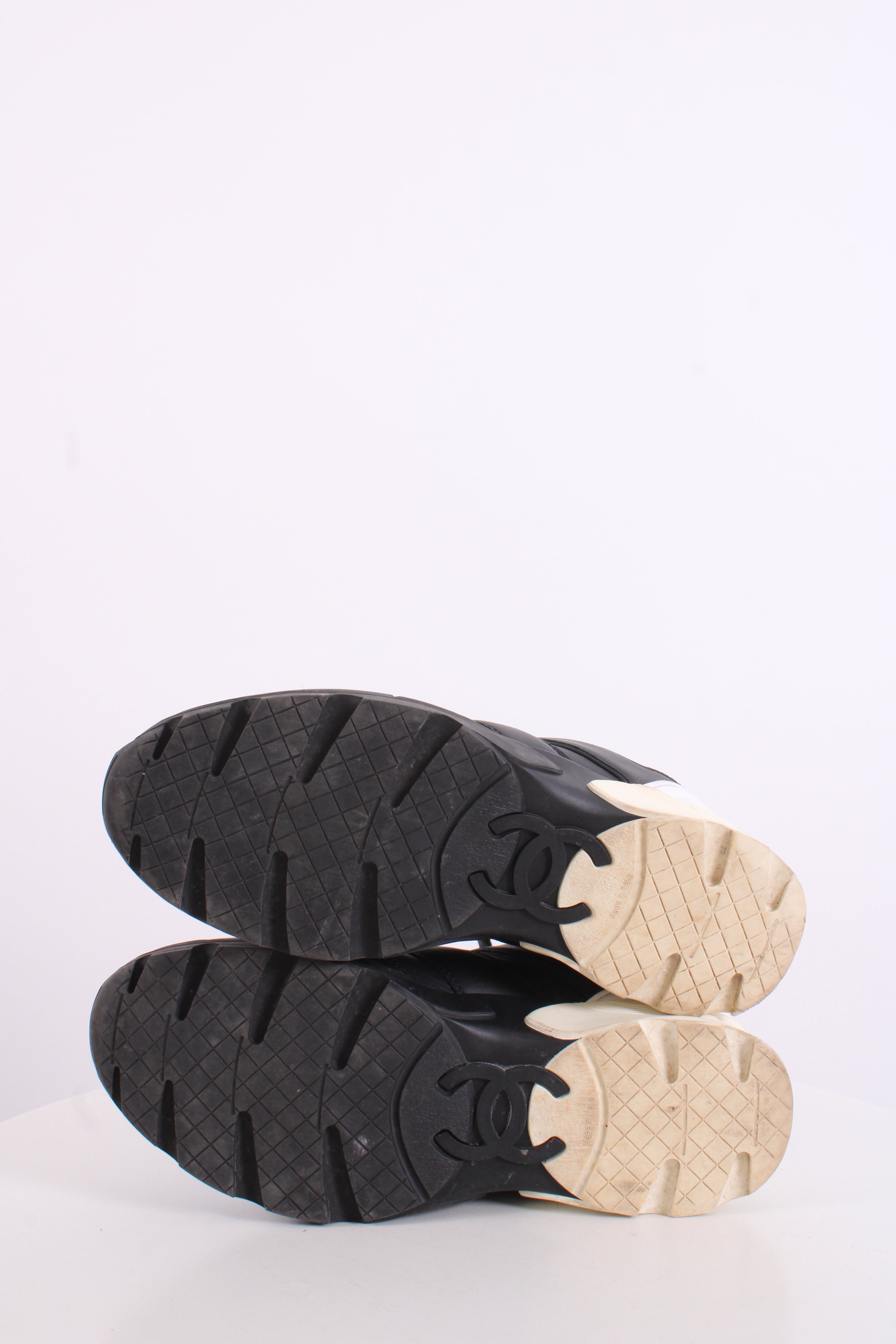 Chanel Trainers Black/ White 37.5