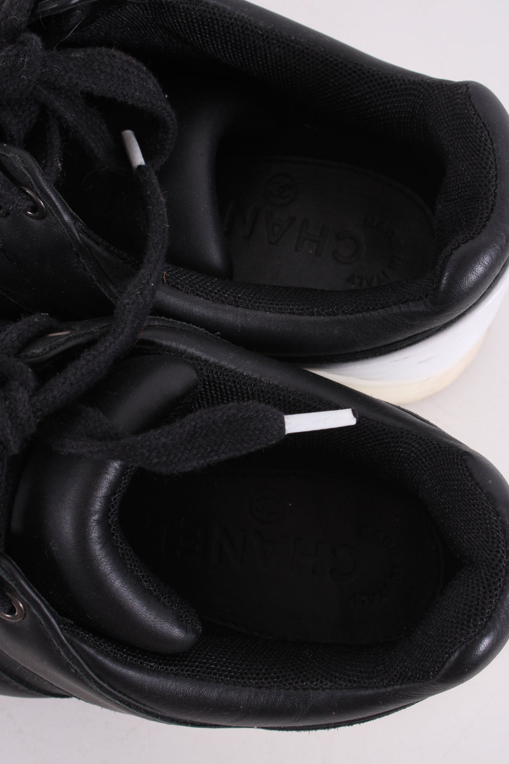 Chanel Trainers Black/ White 37.5
