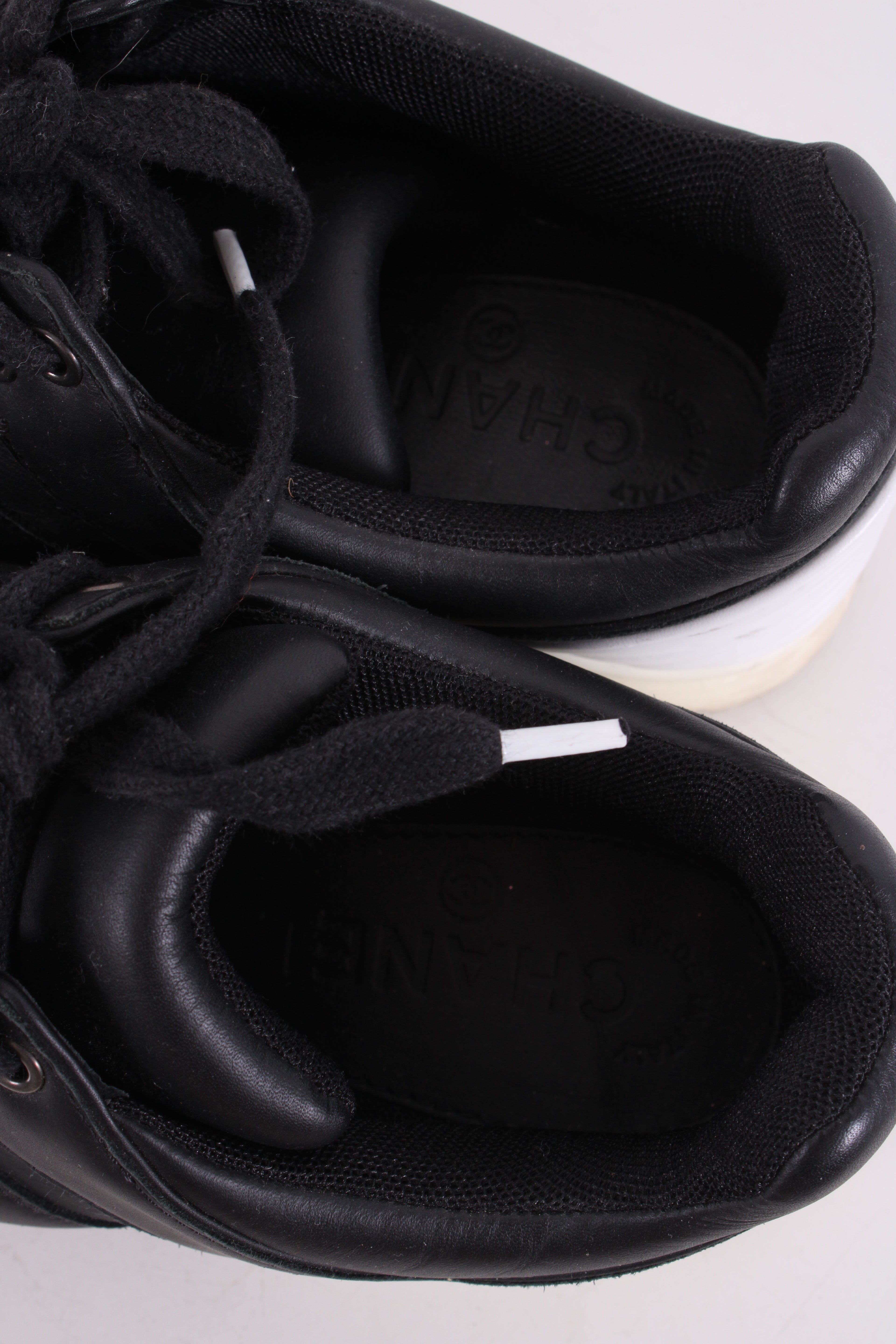 Chanel Trainers Black/ White 37.5