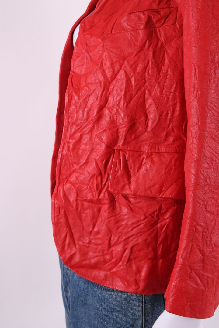 Zadig & Voltaire Leather Jacket Red 10