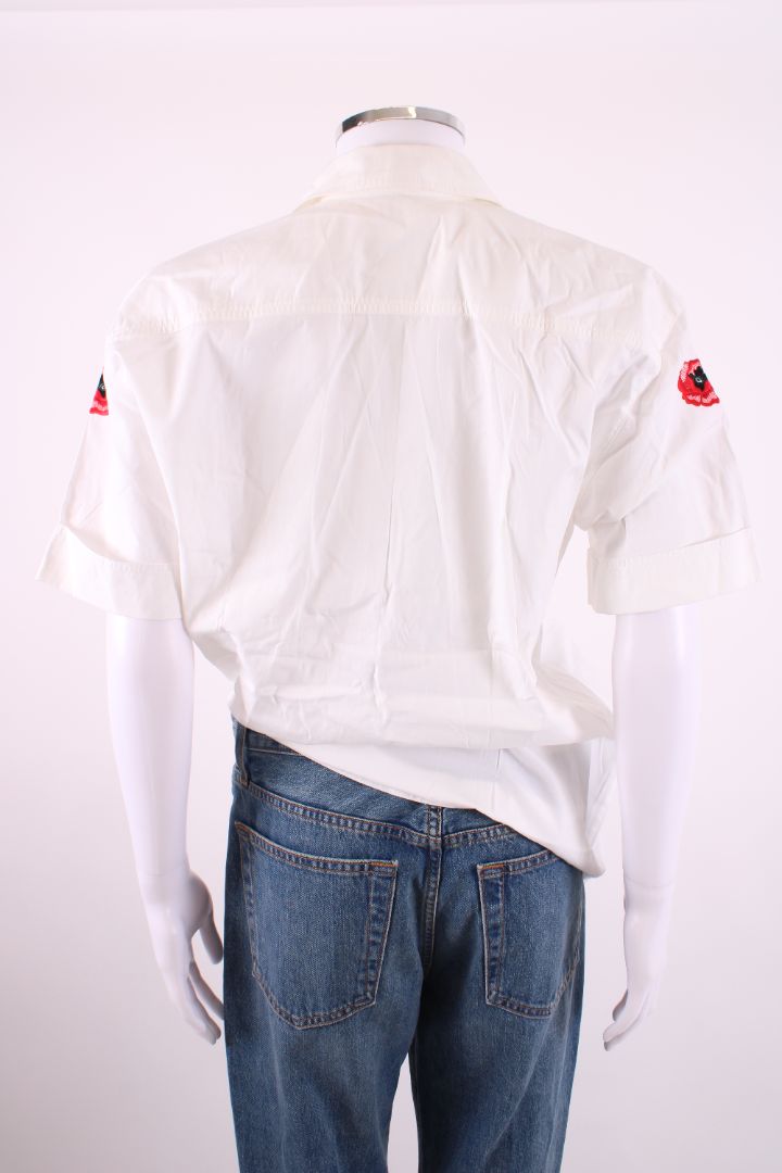 Escada Rose Embroidered Shirt White 38