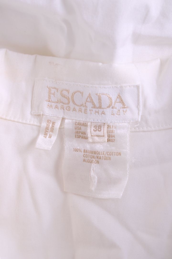 Escada Rose Embroidered Shirt White 38