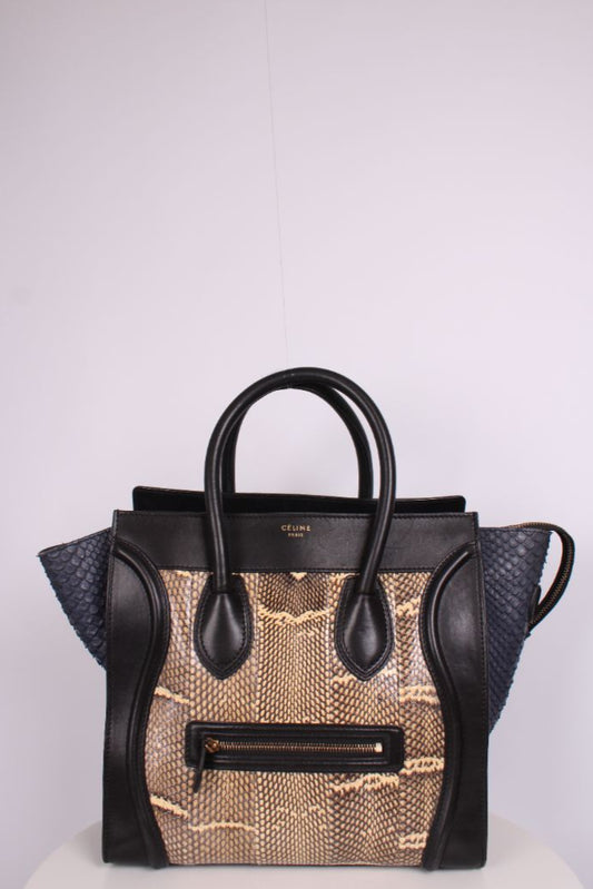 Celine Phantom Luggage Python