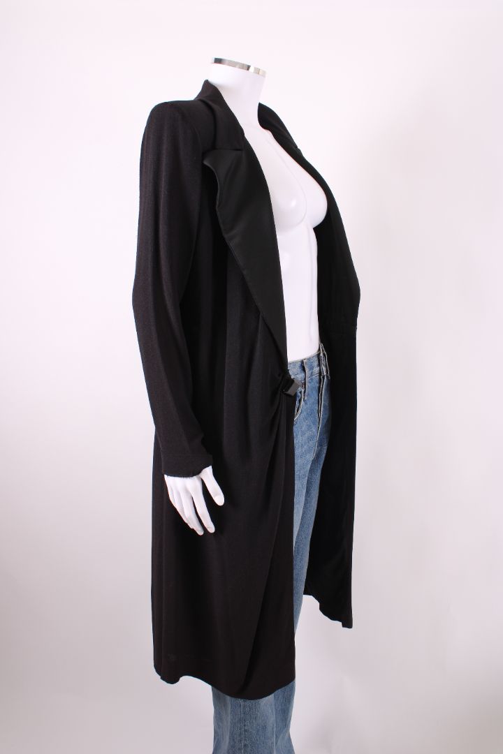 Yves Saint Laurent Rive Gauche Vinatge L/S Tuxedo Jacket Dress Black 10