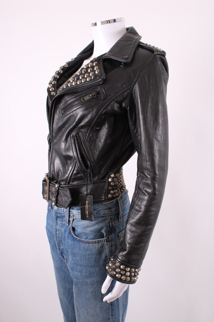 Robins Jean Leather Jacket Black S