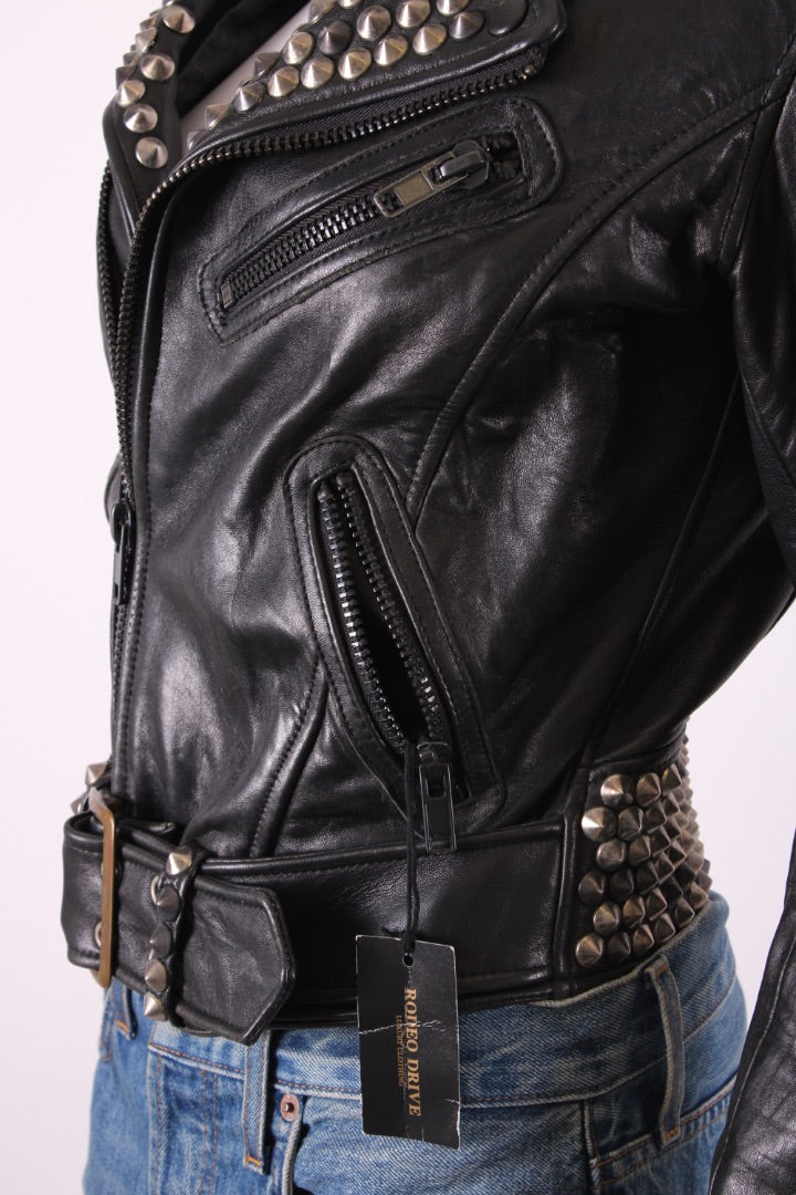 Robins Jean Leather Jacket Black S