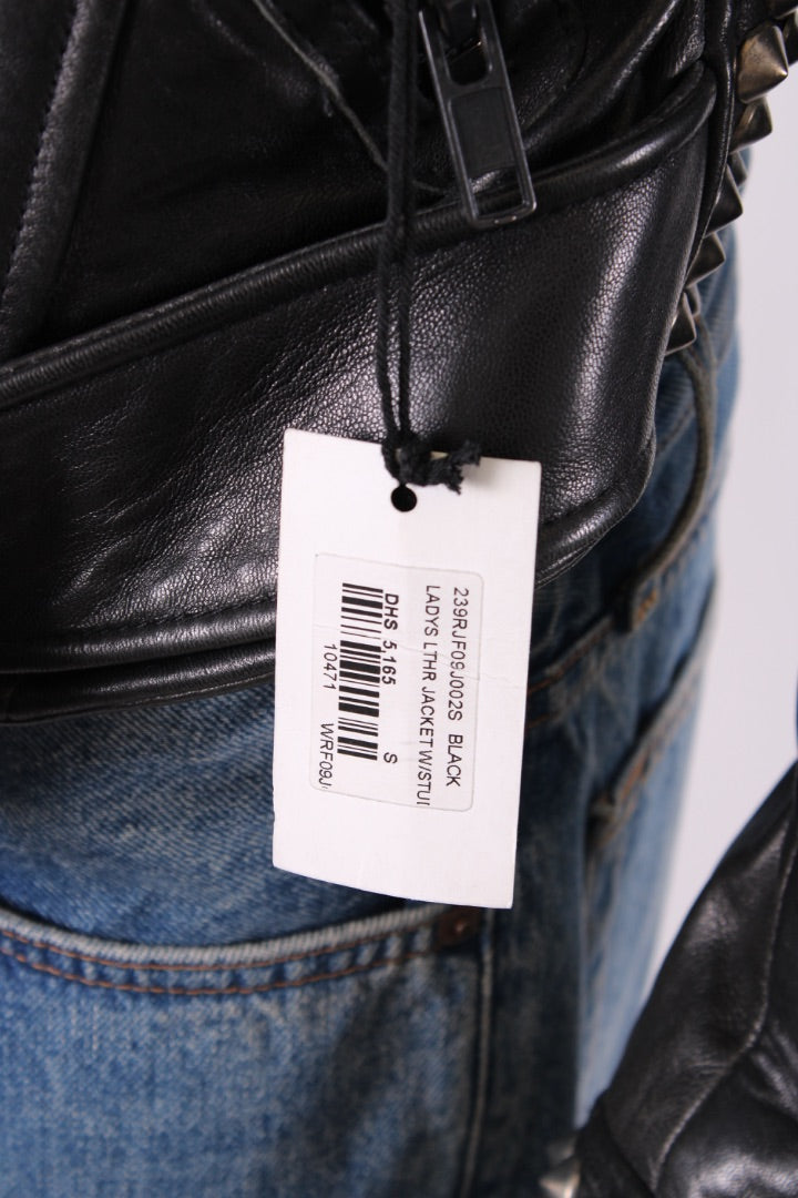 Robins Jean Leather Jacket Black S