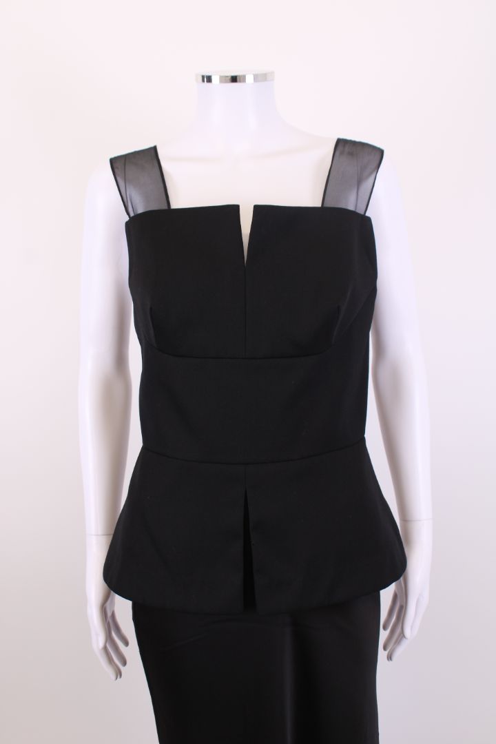 3.1 Phillip Lim S/S Mesh Strap Top Black 10