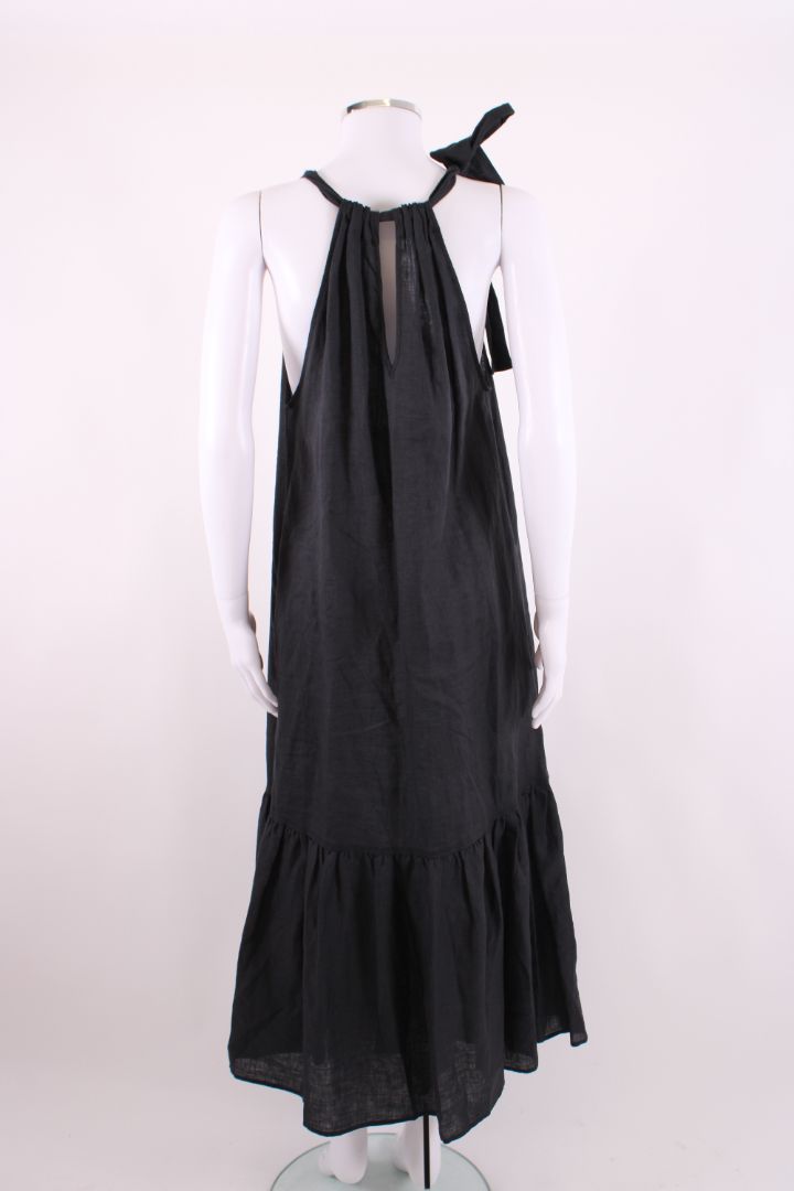 Asceno S/S The Ibiza Dress Black XS